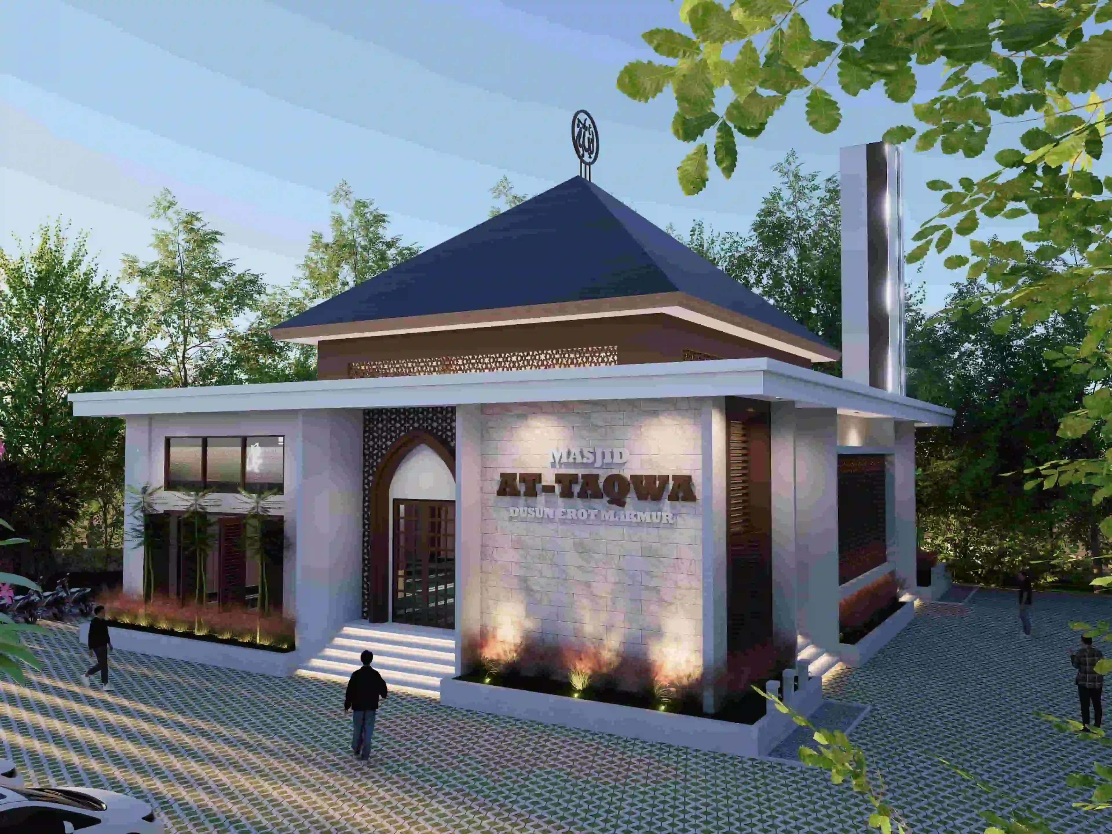 Desain tempat ibadah yang menggabungkan tradisi dan modernitas